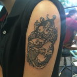 Фото тату сердце океана 13.08.2019 №025 - ocean heart tattoo - tatufoto.com