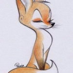 Фото эскиз маленьких тату лисы 14.08.2019 №009 - sketch of little fox tattoos - tatufoto.com