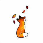 Фото эскиз маленьких тату лисы 14.08.2019 №011 - sketch of little fox tattoos - tatufoto.com