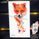 Фото эскиз маленьких тату лисы 14.08.2019 №023 - sketch of little fox tattoos - tatufoto.com