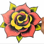 Фото эскиз маленькой розы тату 14.08.2019 №020 - sketch of a small rose tat - tatufoto.com