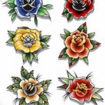 Фото эскиз маленькой розы тату 14.08.2019 №045 - sketch of a small rose tat - tatufoto.com