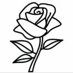 Фото эскиз маленькой розы тату 14.08.2019 №049 - sketch of a small rose tat - tatufoto.com