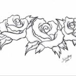 Фото эскиз маленькой розы тату 14.08.2019 №050 - sketch of a small rose tat - tatufoto.com