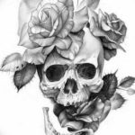 Фото эскиз маленькой розы тату 14.08.2019 №059 - sketch of a small rose tat - tatufoto.com