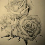 Фото эскиз маленькой розы тату 14.08.2019 №066 - sketch of a small rose tat - tatufoto.com
