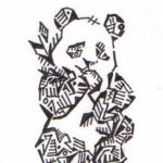 Фото эскиз тату панда маленькая 14.08.2019 №006 - sketch panda tattoo sm - tatufoto.com