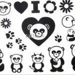 Фото эскиз тату панда маленькая 14.08.2019 №016 - sketch panda tattoo sm - tatufoto.com