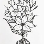 Фото эскиза тату жасмин 22.08.2019 №023 - jasmine tattoo sketch - tatufoto.com