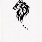 Фото эскизы волка тату маленькие 14.08.2019 №017 - sketches of a wolf tatt - tatufoto.com