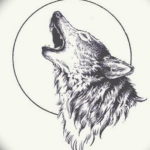 Фото эскизы волка тату маленькие 14.08.2019 №026 - sketches of a wolf tatt - tatufoto.com