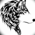 Фото эскизы волка тату маленькие 14.08.2019 №051 - sketches of a wolf tatt - tatufoto.com