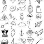 Фото эскизы маленьких тату для мужчин 14.08.2019 №002 - sketches of sma - tatufoto.com