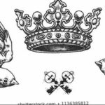 Фото эскизы маленьких тату корона 14.08.2019 №012 - sketches of small cro - tatufoto.com