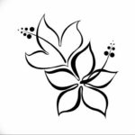 Фото эскизы маленьких тату цветы 14.08.2019 №010 - sketches of small flow - tatufoto.com