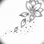 Фото эскизы маленьких тату цветы 14.08.2019 №072 - sketches of small flow - tatufoto.com