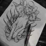 Эскиз тату Сфинкс 20.08.2019 №012 - sphinx tattoo sketch - tatufoto.com