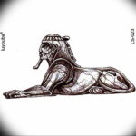 Эскиз тату Сфинкс 20.08.2019 №024 - sphinx tattoo sketch - tatufoto.com