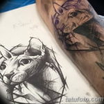 Эскиз тату Сфинкс 20.08.2019 №030 - sphinx tattoo sketch - tatufoto.com