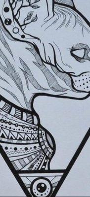 Эскиз тату Сфинкс 20.08.2019 №032 — sphinx tattoo sketch — tatufoto.com