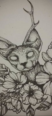 Эскиз тату Сфинкс 20.08.2019 №037 — sphinx tattoo sketch — tatufoto.com