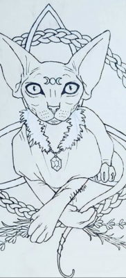 Эскиз тату Сфинкс 20.08.2019 №045 — sphinx tattoo sketch — tatufoto.com