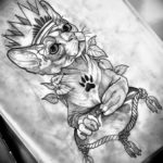 Эскиз тату Сфинкс 20.08.2019 №087 - sphinx tattoo sketch - tatufoto.com