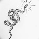 змея тату эскиз маленькая 14.08.2019 №004 - sketches small tattoo - tatufoto.com