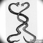 змея тату эскиз маленькая 14.08.2019 №006 - sketches small tattoo - tatufoto.com
