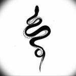 змея тату эскиз маленькая 14.08.2019 №026 - sketches small tattoo - tatufoto.com