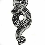 змея тату эскиз маленькая 14.08.2019 №029 - sketches small tattoo - tatufoto.com