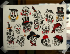 маленькие олд скул тату эскизы 14.08.2019 №027 - sketches small tattoo - tatufoto.com