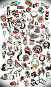 маленькие олд скул тату эскизы 14.08.2019 №034 - sketches small tattoo - tatufoto.com
