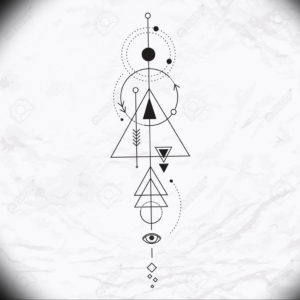 маленькие тату геометрия эскизы 14.08.2019 №003 - sketches small tattoo - tatufoto.com