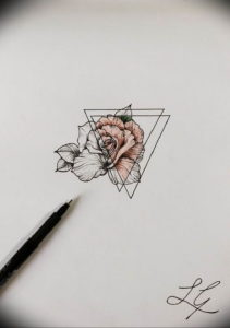 маленькие тату геометрия эскизы 14.08.2019 №007 - sketches small tattoo - tatufoto.com