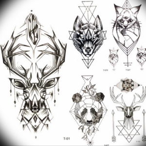 маленькие тату геометрия эскизы 14.08.2019 №013 - sketches small tattoo - tatufoto.com