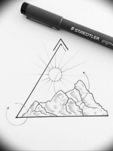 маленькие тату геометрия эскизы 14.08.2019 №018 - sketches small tattoo - tatufoto.com