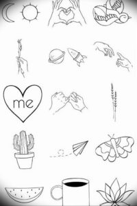 маленькие тату для девушек эскизы 14.08.2019 №034 - sketches small tattoo - tatufoto.com