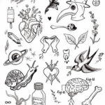 маленькие тату эскизы 14.08.2019 №002 - sketches small tattoo - tatufoto.com