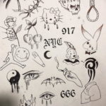 маленькие тату эскизы 14.08.2019 №004 - sketches small tattoo - tatufoto.com