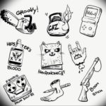 маленькие тату эскизы 14.08.2019 №018 - sketches small tattoo - tatufoto.com