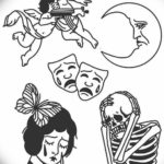маленькие тату эскизы 14.08.2019 №043 - sketches small tattoo - tatufoto.com