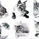 маленькие тату эскизы животные 14.08.2019 №017 - sketches small tattoo - tatufoto.com