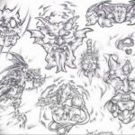 маленькие тату эскизы черно белые 14.08.2019 №036 - sketches small tattoo - tatufoto.com