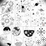 маленькие тату эскизы черно белые 14.08.2019 №051 - sketches small tattoo - tatufoto.com
