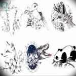 маленькие тату эскизы черно белые 14.08.2019 №068 - sketches small tattoo - tatufoto.com