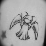 тату маленький ангел эскиз 14.08.2019 №001 - sketches small tattoo - tatufoto.com
