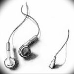 тату музыка эскизы маленькие 14.08.2019 №004 - sketches small tattoo - tatufoto.com