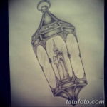 эскиз тату горящая свеча 12.08.2019 №030 - tattoo of a burning candle - tatufoto.com
