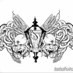 эскиз тату свеча 12.08.2019 №042 - sketch tattoo candle - tatufoto.com